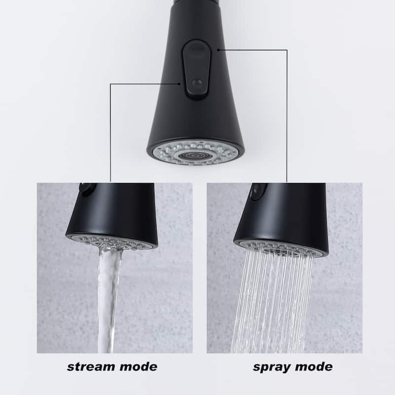 Kitchen Faucet With Pull Out Spraye,And The High-Arc Nozzle Rotates 360°