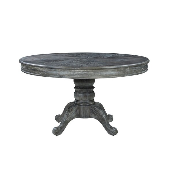 Carrington Weathered Ash Pedestal Leg Dining Table. Opens flyout.