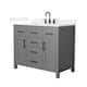 Option Dark Gray / White Quartz Top / Matte Black