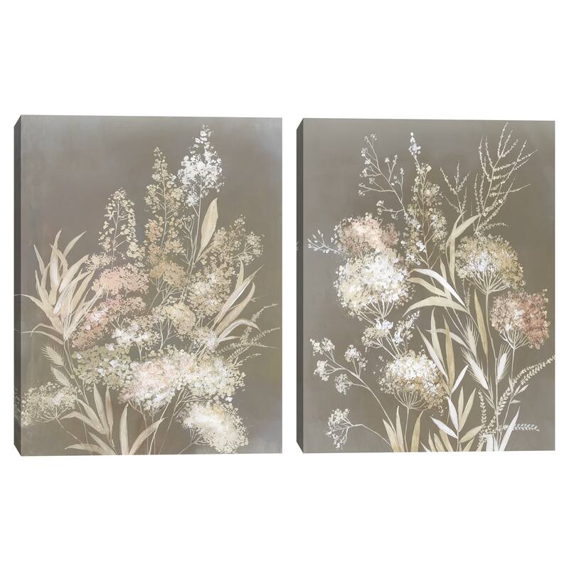 Delicate Bunch I, Delicate Bunch II by Asia Jensen Canvas Art Prints