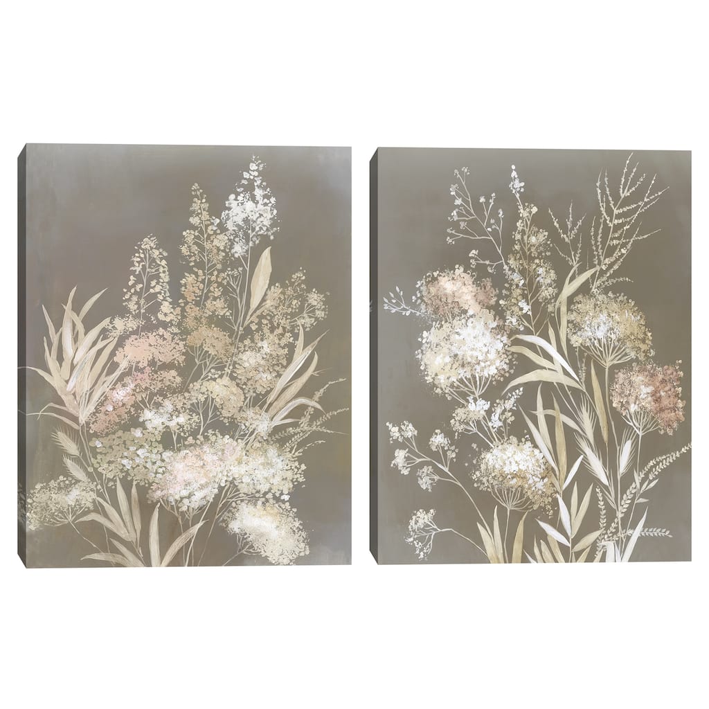 Delicate Bunch I, Delicate Bunch II by Asia Jensen Canvas Art Prints