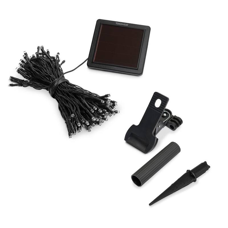 Holiday LITEUP 125 Solar Powered LED Christmas String Light - Warm White (1,2 or 4 Pack)