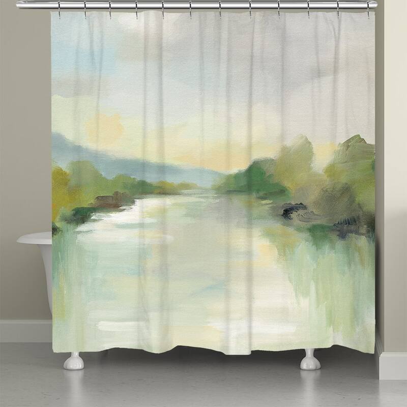 Laural Home April River 71" x 72" Shower Curtain - 71" x 72"