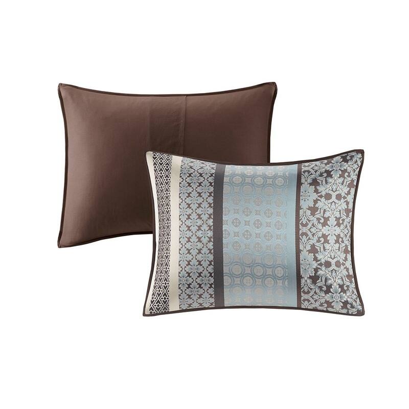 7-Piece Jacquard Comforter Set - Elegant Traditional Bedding Ensemble