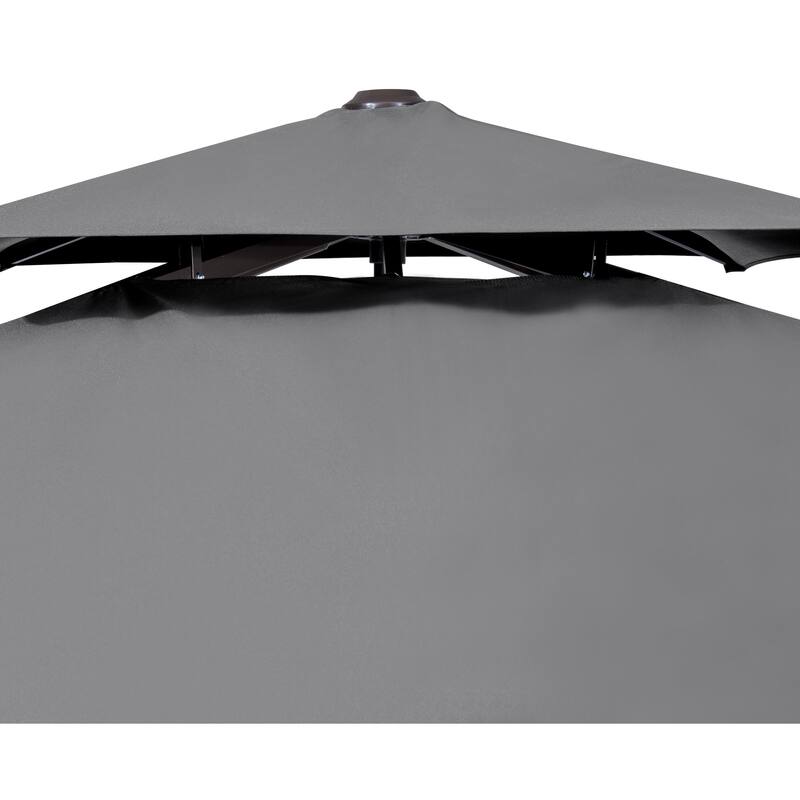 10 x 13 Feet Double Top Outdoor Patio Offset Cantilever Umbrella with NO Base