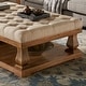 preview thumbnail 4 of 24, Knightsbridge Linen Baluster Coffee Table Ottoman by iNSPIRE Q Artisan