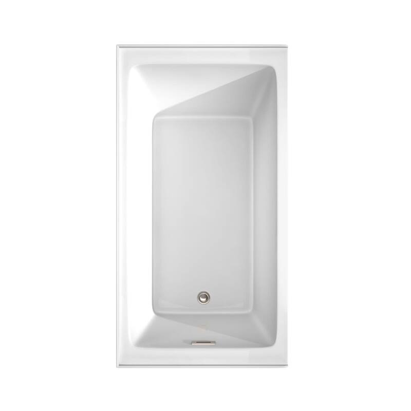 Wyndham Collection Grayley 60" Three Wall Alcove Acrylic Soaking Tub