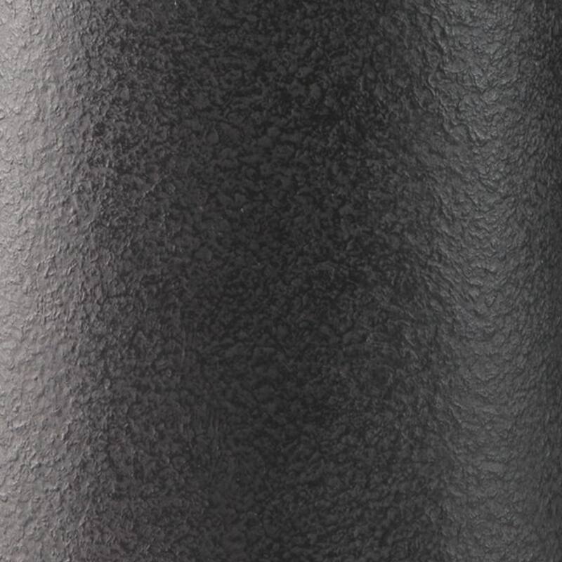 Fin 18 Inch Cylindrical Metal Vase, Subtly Textured Antique Blackened Brown