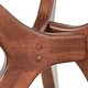 preview thumbnail 2 of 6, Lifestorey Trita Round Glass and Solid Wood Table