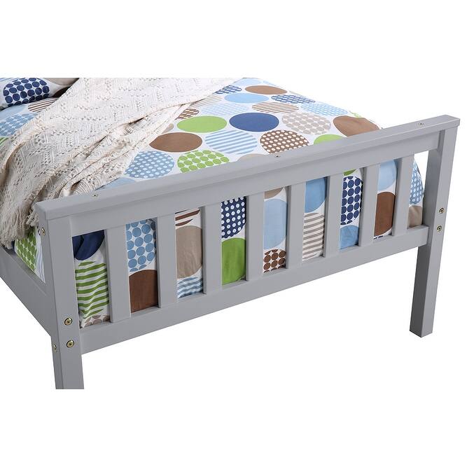 Moda Twin Bed with Trundle Grey