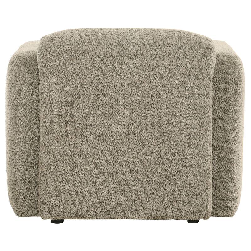 Dorset Fabric Upholstered Round Track Arm Accent Chair - 35.75" x 36.75" x 29.25"