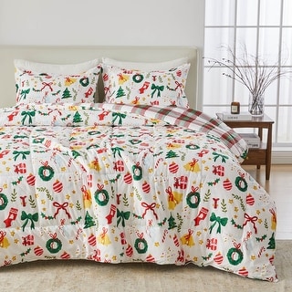 Linery & Co. Holiday Down Alternative Comforter and Sham Set