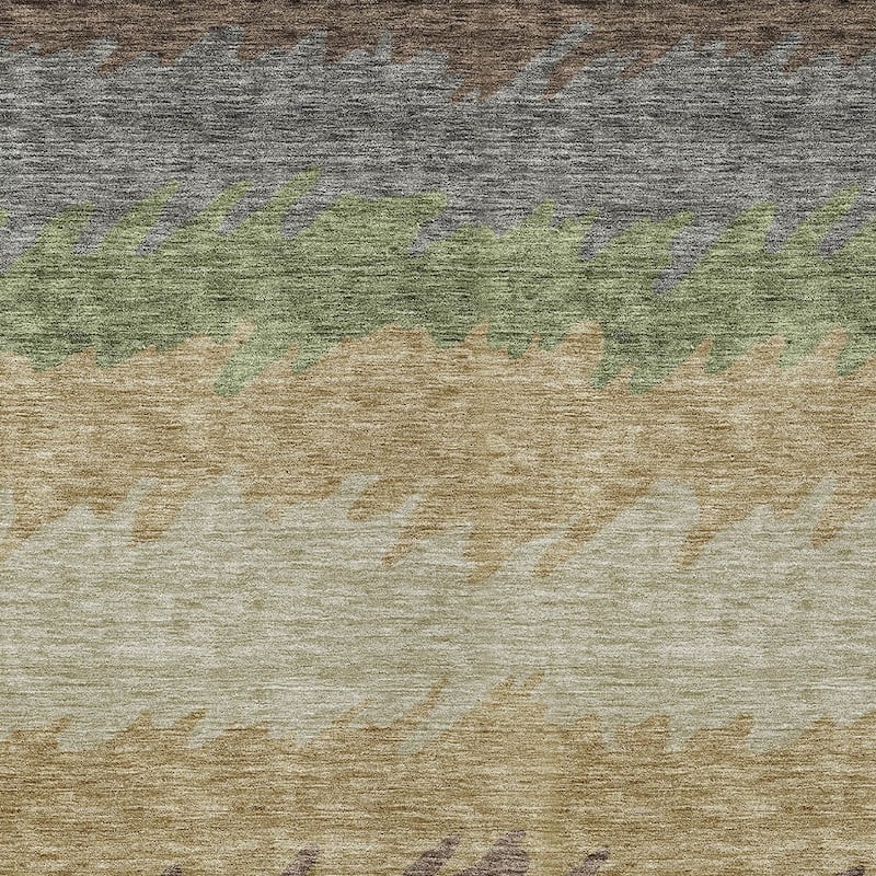 HomeRoots Striped Transitional Rectangle Outdoor Rug