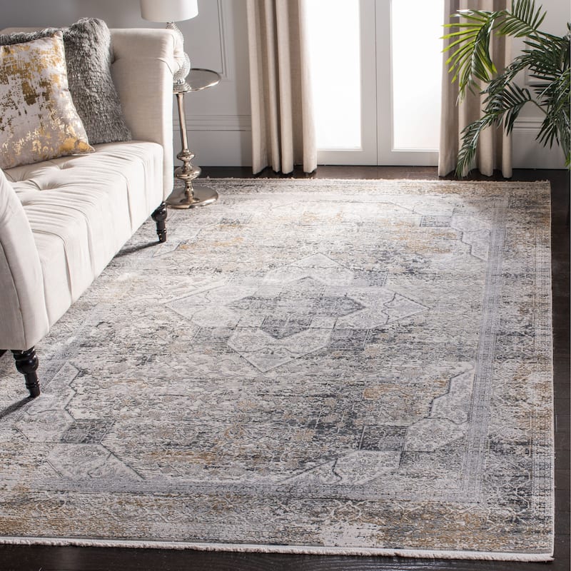 SAFAVIEH Eclipse Hirondina Vintage Boho Abstract Viscose Rug with