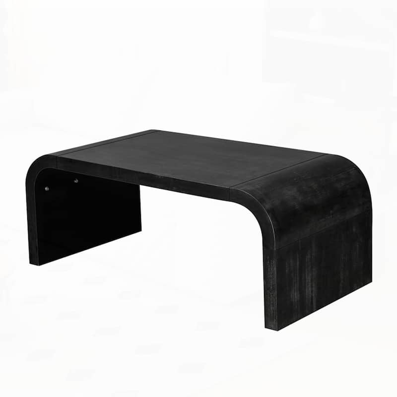 Curved Art Deco Design Vintage Crafts Coffee Table