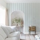 preview thumbnail 2 of 2, Shabby Chic by Rachel Ashwell Watercolour Stripe Blue Wallpaper