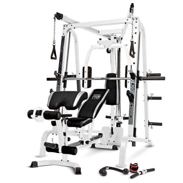 Marcy Pro Smith Cage Workout Machine Total Body Training Home Gym System White On Sale Bed Bath Beyond 41010896