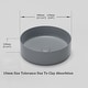 preview thumbnail 36 of 37, Sink Ceramic Circular Vessel Bathroom Sink Above-Counter Sink