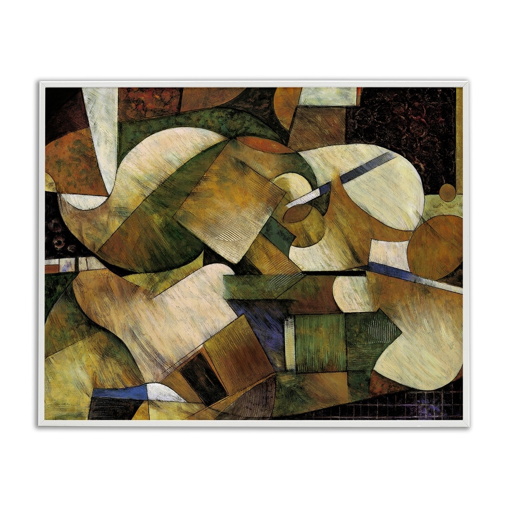 Stupell Expressive Geometric Abstraction Framed Giclee Art Design By Jonathan Parsons