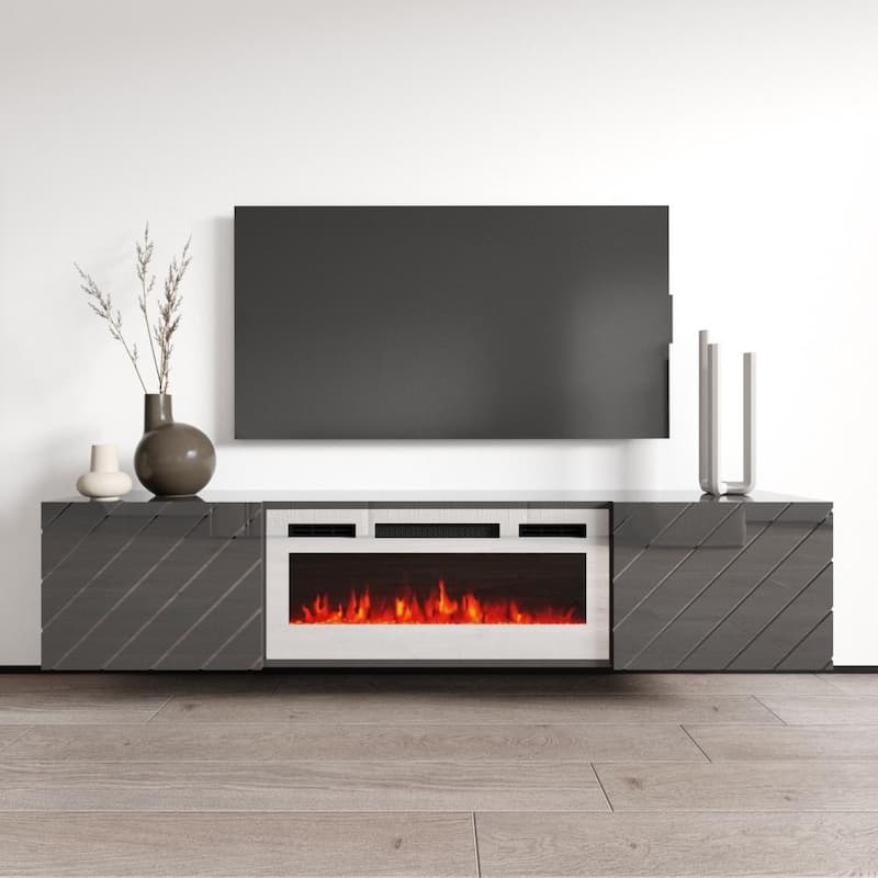 Luxe WH-EF Wall Mounted Electric Fireplace Modern 72