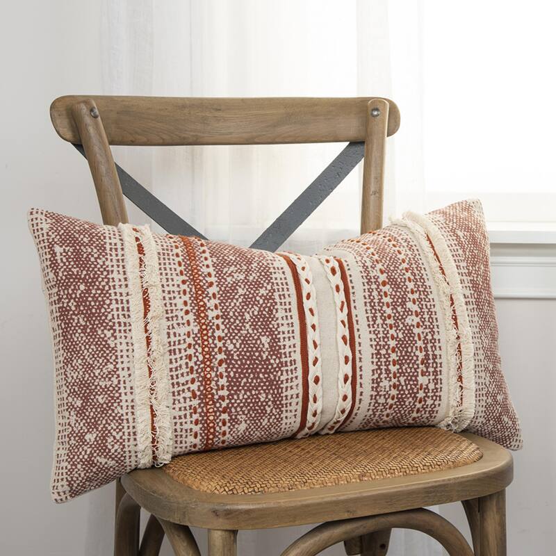 Rizzy Home Striped Hand-crafted Throw Pillow