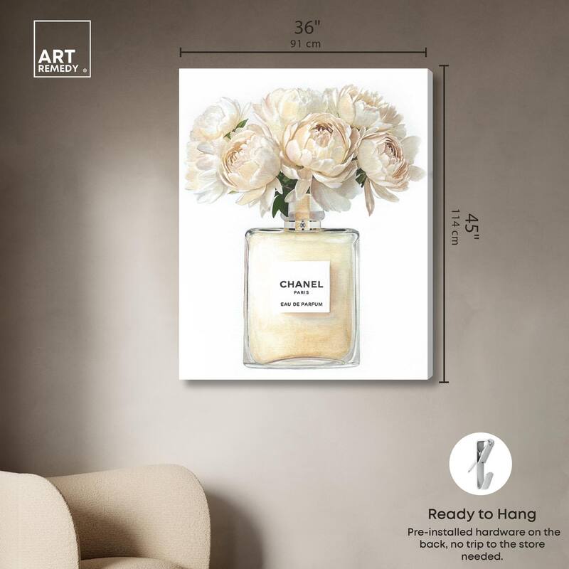 Doll Memories - Creamy Perfume Canvas by Art Remedy, Gallery Wrapped