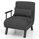preview thumbnail 19 of 17, Costway Folding 5 Position Convertible Sleeper Bed Armchair Lounge