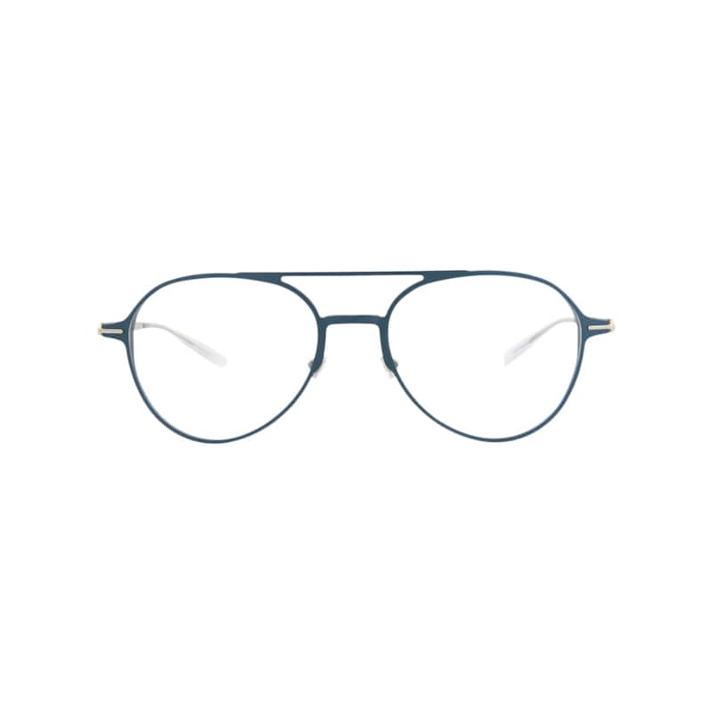 Montblanc Aviator-Frame Alluminium Optical Frames - Blue Silver Transparent - Blue