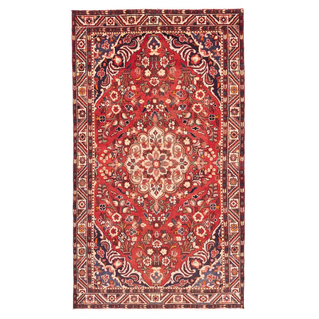 ECARPETGALLERY Hand-knotted Anadol Red Wool Rug - 5'0 x 9'0