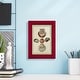 preview thumbnail 47 of 118, Bookplate Shells III -Framed Print w/glass-Cherry Red