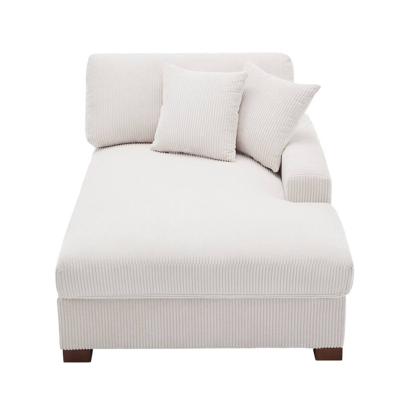 Modern Modular Sectional Sofa Corduroy Chaise Lounges