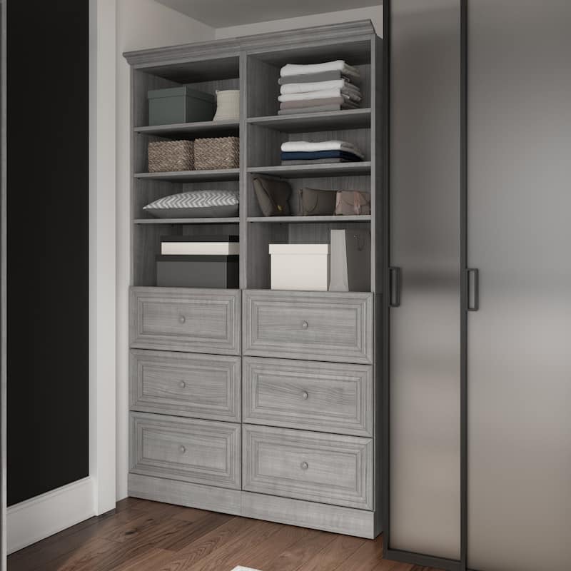Versatile 50W Closet Organization System with Drawers by Bestar