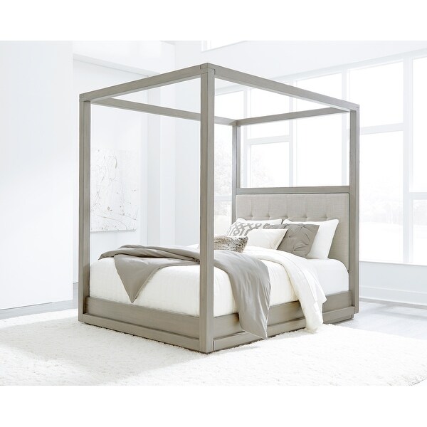 Oxford Canopy Bed in Mineral Bed Bath Beyond 34428522