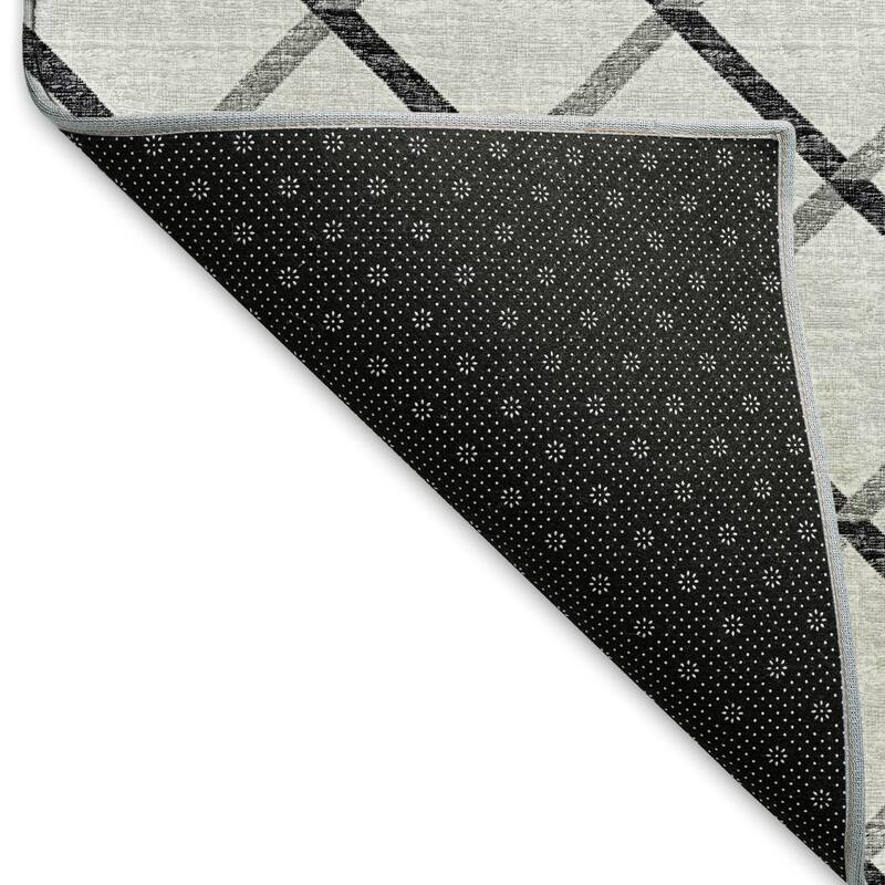 Premium Washable Super Soft Modern Trellis Mayfield Rug