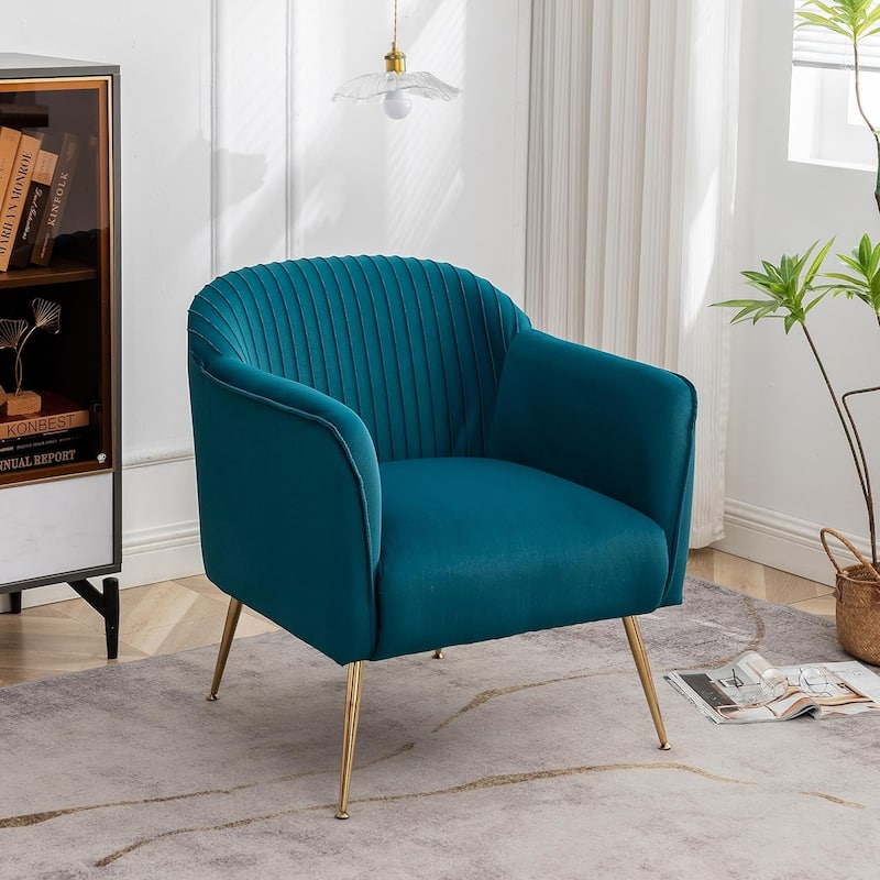 Contemporary Velvet Accent Chairs