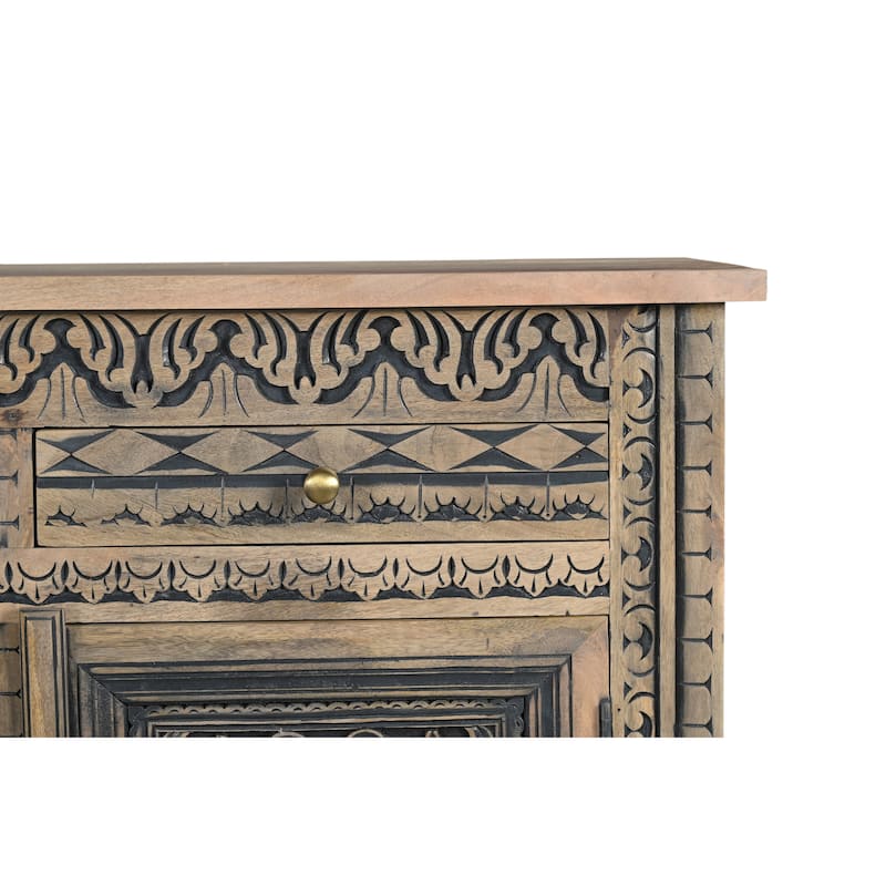 Clara Carved Solid Wood Sideboard