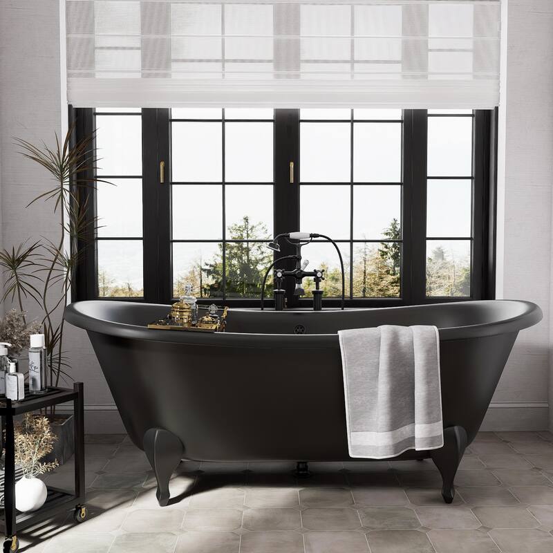 Merola Tile Laverton Octagon Grafito with Taco Grafito 7-7/8" x 7-7/8" Porcelain Floor and Wall Tile