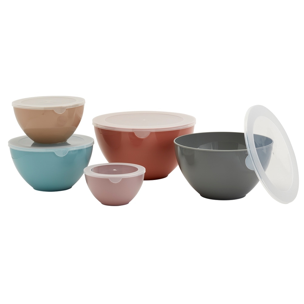 Norpro Glass Bowls Set with Lids 10 Piece