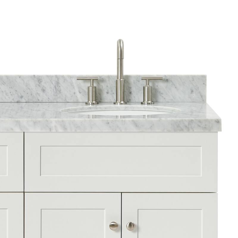 Ariel F067DCWOVO Hamlet 67" Free Standing Double Basin Vanity Set with