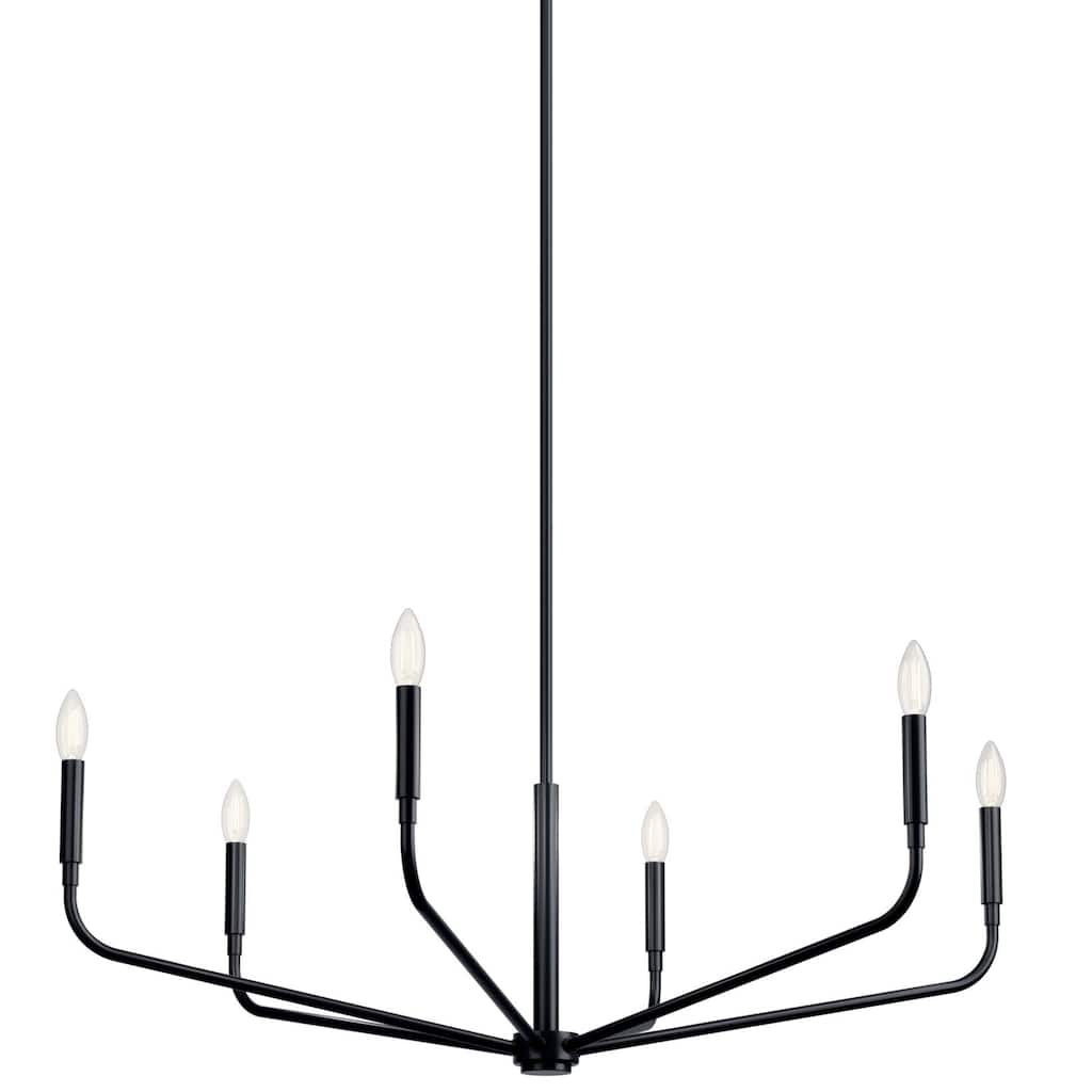 Kichler 52719 Madden 6 Light 38" Wide Taper Candle Style Chandelier