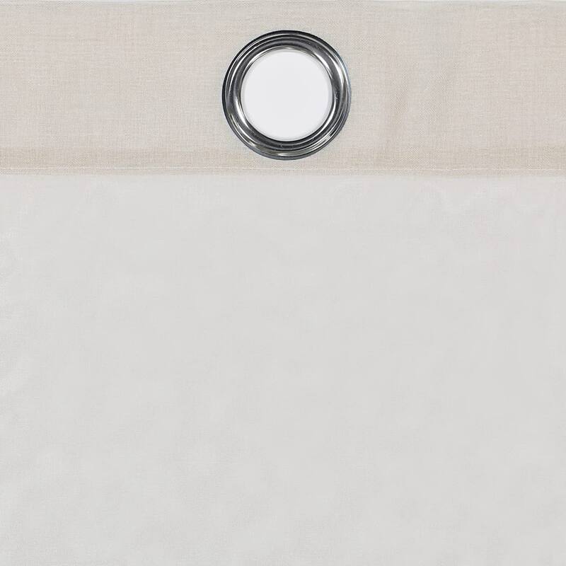 Eclipse Indus Printed Ombre Textured Light Filtering Grommet Curtains (2 Panels)