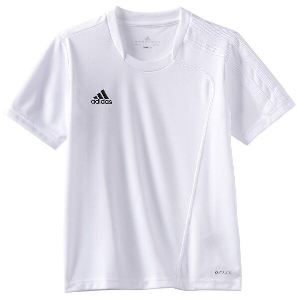 black and white adidas soccer jersey