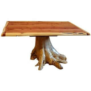 Red Cedar Log Stump Dining Table - Bed Bath & Beyond - 34770799