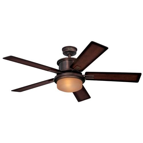 Westinghouse 7201400 Goodwin 52" 5 Blade Hanging Indoor Ceiling Fan with Reversible Motor, Blades, Light Kit, and Down Rod