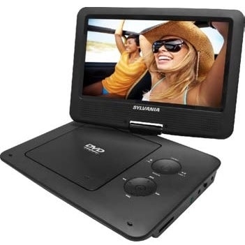 Sylvania SDVD9020B-BLACK Sylvania SDVD9020B Portable DVD Player - 9" Display - 640 x 234 - Black - DVD+RW, DVD-RW, CD-RW -