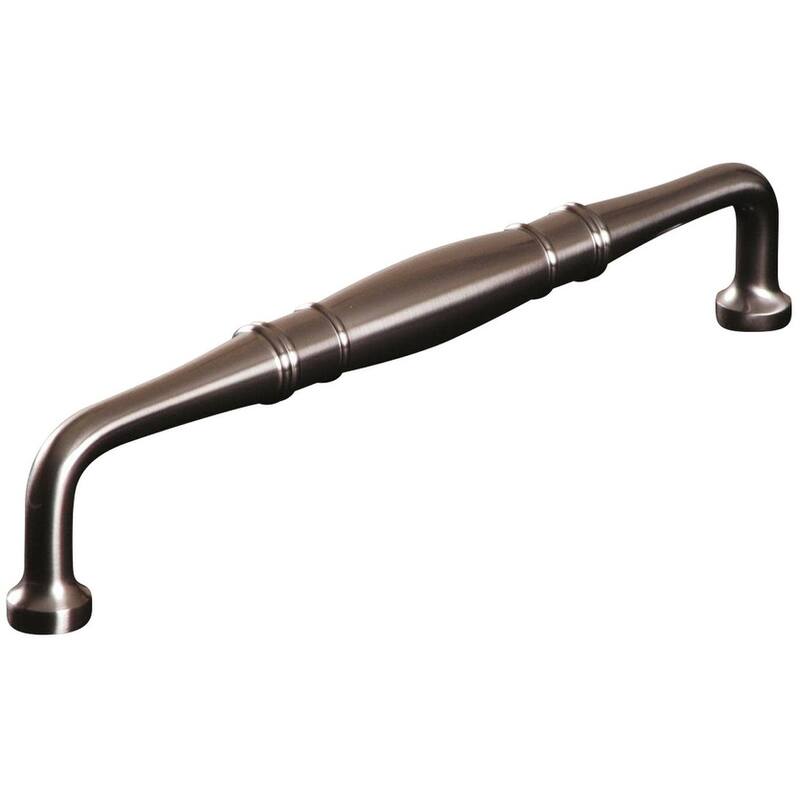 RK International PH 4621 Barrel 12" Center to Center Solid Metal - Satin Nickel