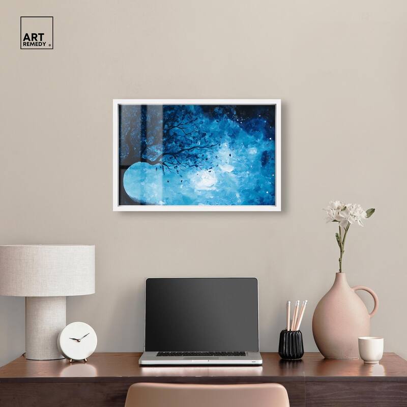 Fire and Ice Tree II Shadowbox by Art Remedy