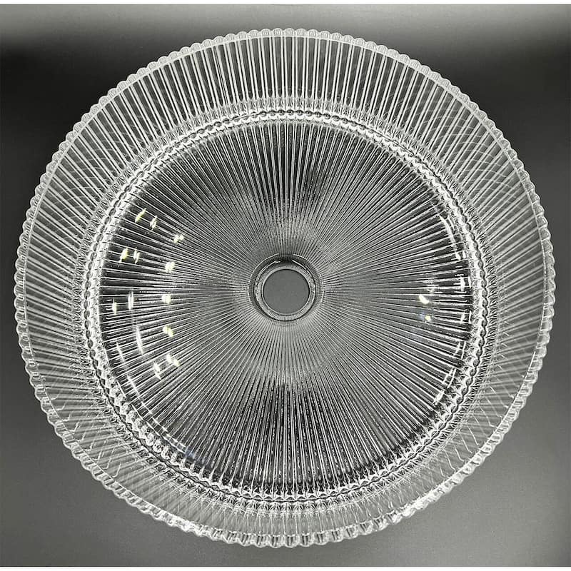 Cowrie Tempered Glass Circular Vessel Bathroom Sink