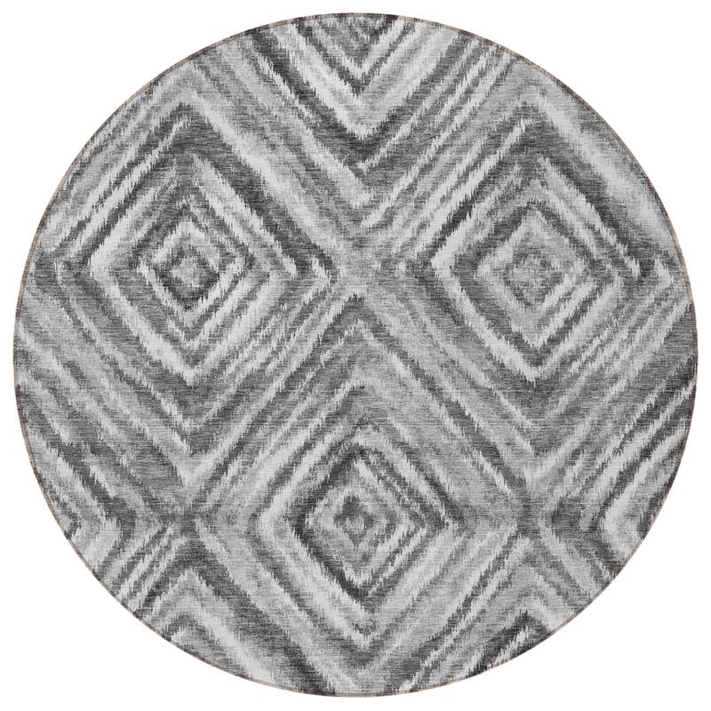 HomeRoots Geometric Transitional Rectangle Outdoor Rug