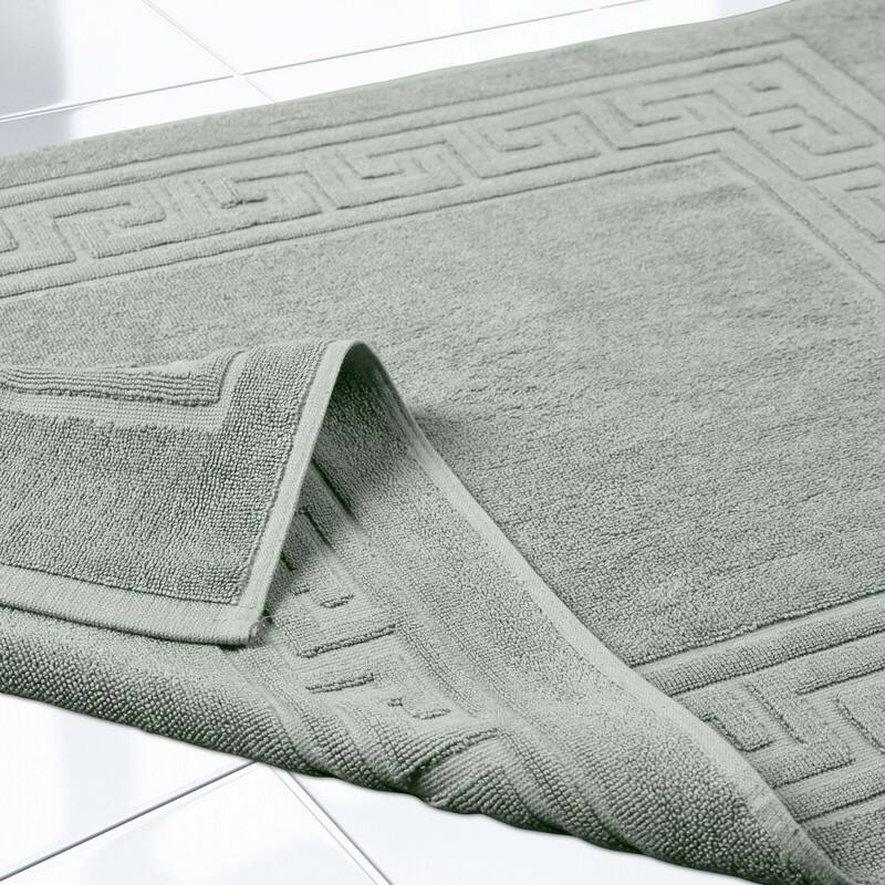 Blue Nile Mills 100% Cotton Thick Absorbent Washable Bath Mats Set of 2